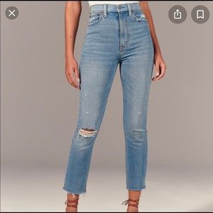 Abercrombie ultra high rise mom jeans